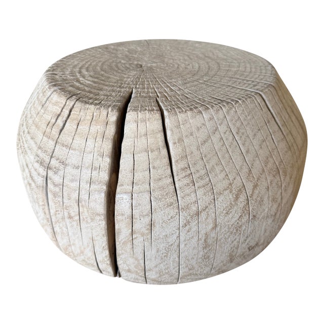 Vintage Elm Table Stump For Sale