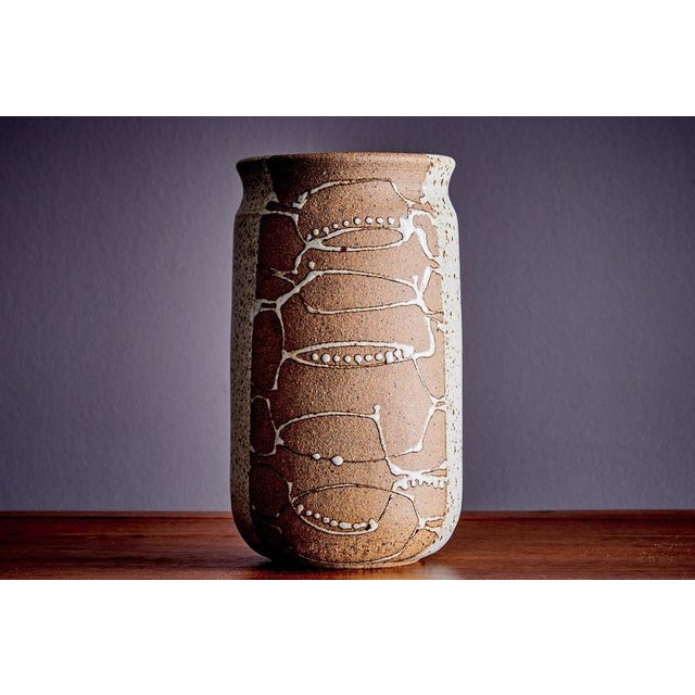 Stoneware Bowl and Vase by Victor Vic Bracke, 1960s, Set of 2 For Sale - Image 3 of 18