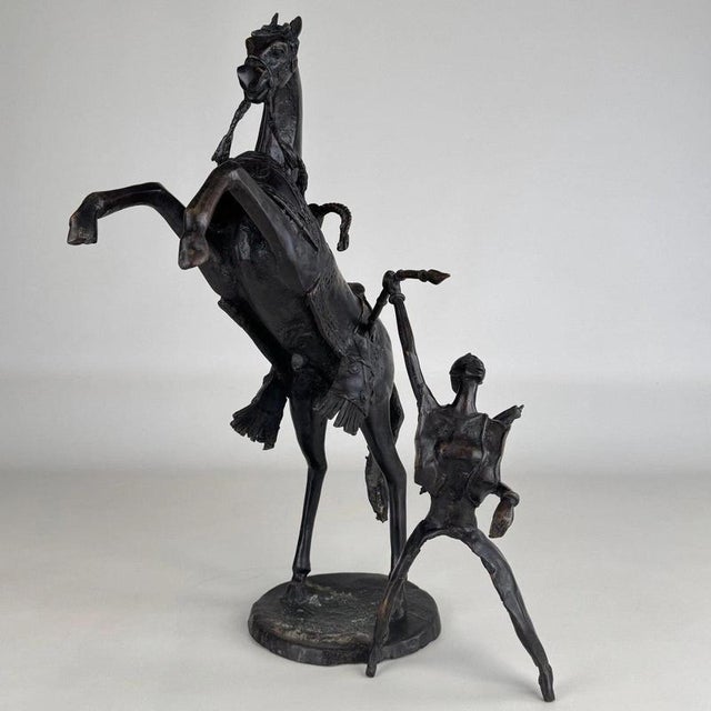 19th Century European Bronze Figural Sculpture of an African Horseman For Sale - Image 9 of 13