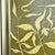 Original Botanical Leaf Painting in Brushed Gold Frame, Oil on Canvas, 14.5" X 14.5" by Tatiana Duperault For Sale - Image 4 of 5