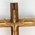 Wood Vintage Wood Brass Wall Crucifix Cross Jesus Christ Mid Century Iconography MCM For Sale - Image 7 of 9