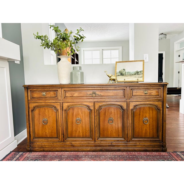 Mid-Century Henredon Provincial Sideboard Buffet - Timeless Elegance & Versatile Style For Sale - Image 11 of 11