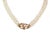 Contemporary Diamond & Gems 14k Gold Three Strand Freshwater Rice Pearls Necklace For Sale - Image 3 of 7