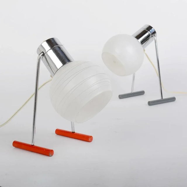 Mid-Century Space Age Table Lamps from Drupol, 1960s, Set of 2, in Very Good conditions. Designed 1960 to 1969 This piece...