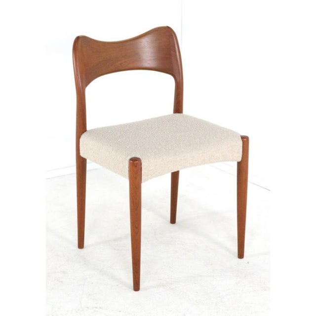 Beige Chairs by Arne Hovmand Olsen for Kold Mogens, 1960s, Set of 4 For Sale - Image 8 of 8