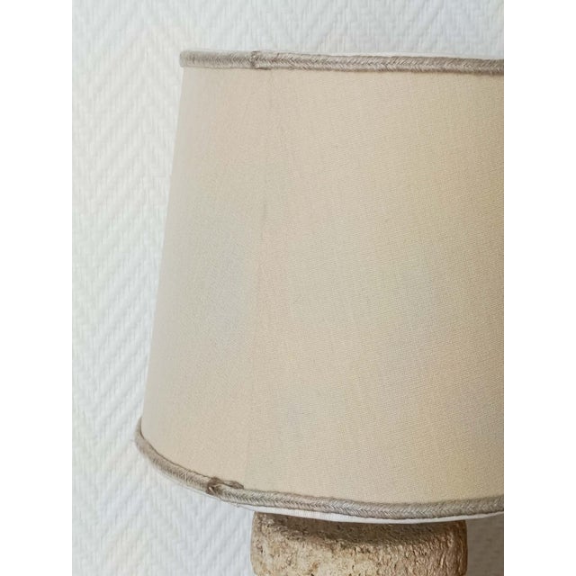 Brutalist Stone Lamp in the style of Tormos, 1970 For Sale - Image 11 of 13