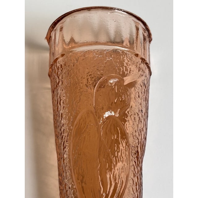 Circa 1930 Depression Glass "Woodpecker" Wall Pocket Vase For Sale - Image 14 of 16