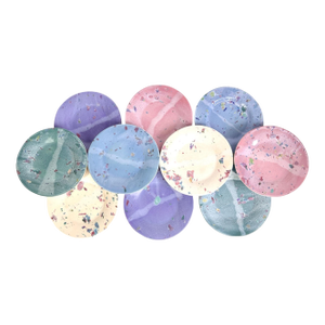 Lyn Evans Studio Painted Plates- A Set of 10