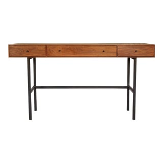 Hudson Desk With Walnut Top and Metal Frame From R&b For Sale