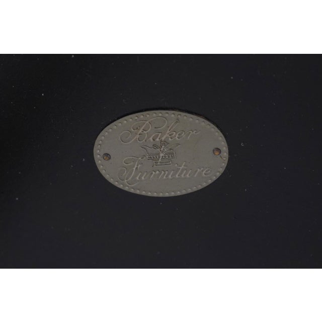 Baker French Regency Round Tripod Table W. Decorated Top For Sale - Image 15 of 15