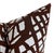 Abstract Ecriture Woven Pillow Cover in Rust, 22x22 Pillow For Sale - Image 3 of 3