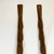Wood 1970s Vintage Boho Chic Coastal Tiki Island Style Hand-Carved Wooden Fork & Spoon Sculptural Wall Objects - A Pair For Sale - Image 7 of 9