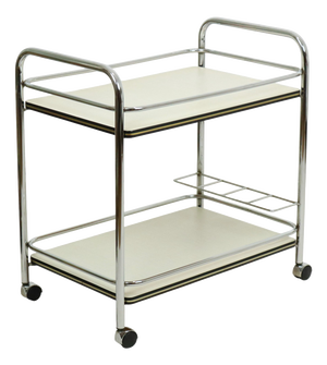 Vintage Serving Cart in Chrome, 1960s