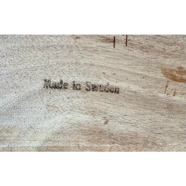 Mid 20th Century Swedish Teak Extendable Dining Table | Includes Two Leafs For Sale - Image 9 of 12