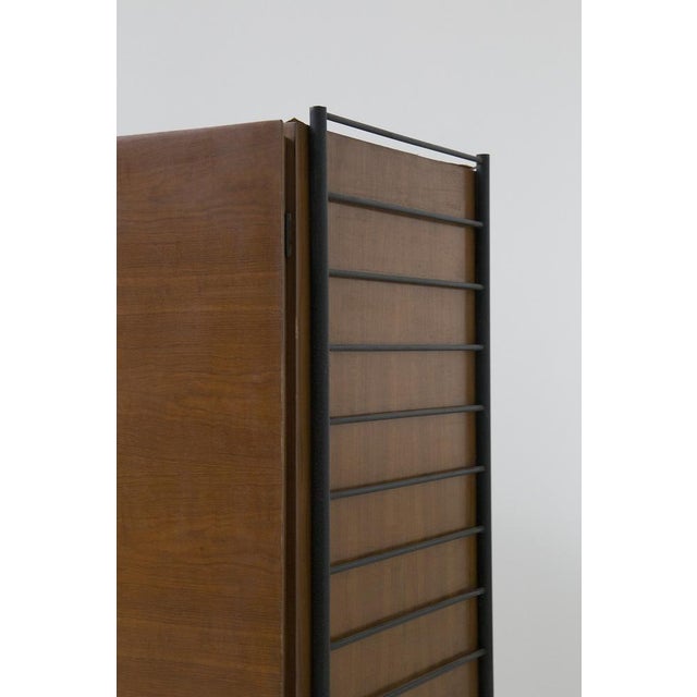 Mid-Century Modern Small Italian Bedroom Cabinet in Wood and Iron, 1950 For Sale - Image 3 of 10