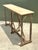 Vintage Patinated Metal and Stone Console Table For Sale - Image 4 of 12