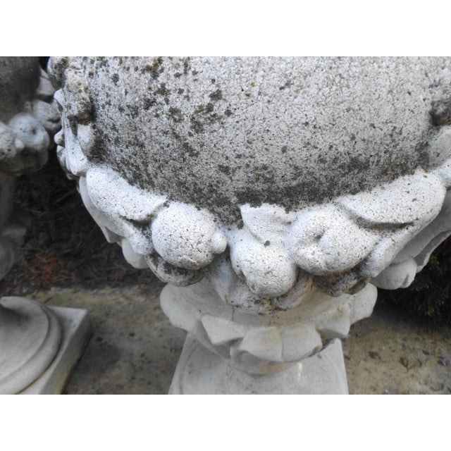 Cast Stone Garden Amphorae, 1980s, Set of 2 For Sale - Image 12 of 13