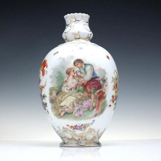 Antique Porcelain Vase by C.G. Schierholz & Sohn, 1890s For Sale - Image 11 of 11