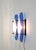 Mid-Century Modern Mid-Century Modern Blue and White Acrylic Glass Wall Lamps, Italy, 1970s, Set of 2 For Sale - Image 3 of 18