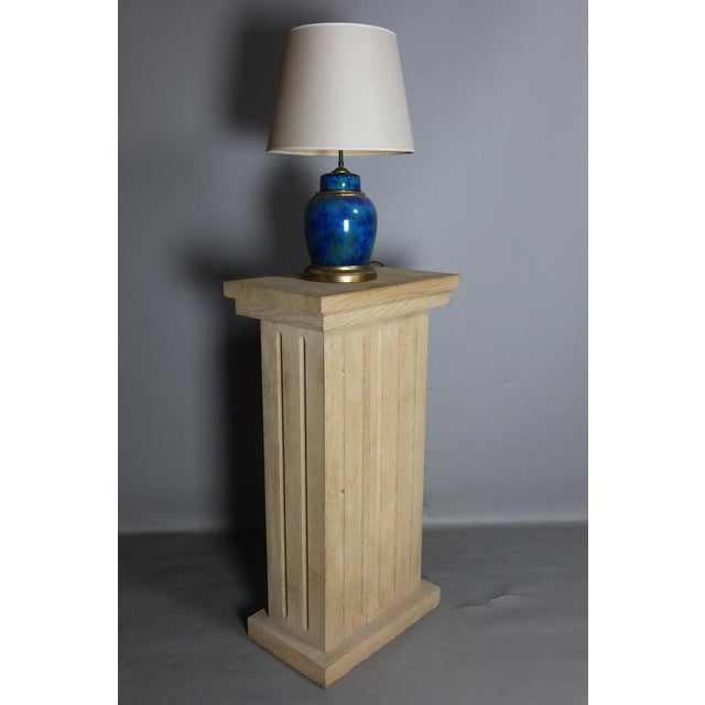 Vintage Oak Pedestal For Sale - Image 4 of 7