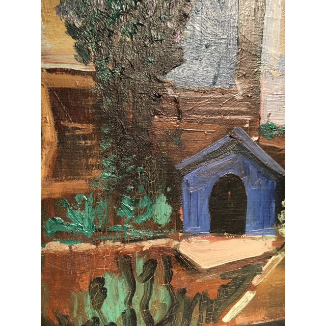 Modern Ismael De La Serna, The House, Oil Painting, 1929 For Sale - Image 3 of 8