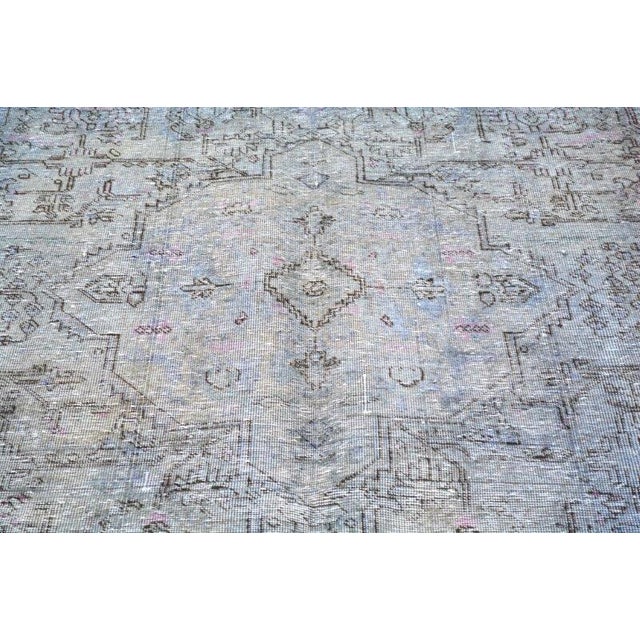 Turkish 1960s Vintage Turkish Hand Knotted Rug,6'3"X9'1" For Sale - Image 3 of 6