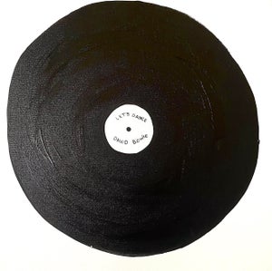 Abstract Vinyl Record Painting, Let's Dance by David Bowie