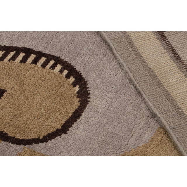 Textile Rug & Kilim’s Modern French Art Deco Style Rug in Gray with Geometric Pattern - 8x10 For Sale - Image 7 of 7