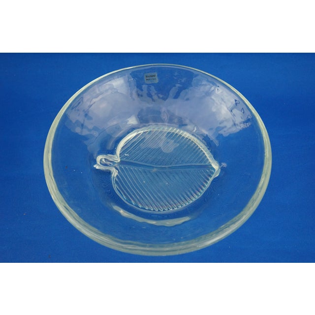 Vintage Centerpiece Emptier in Iridescent Murano Glass with Leaf by Alfredo Barbini, 1950s For Sale - Image 9 of 18