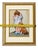 Vintage Set of 2 Framed Needlepoint Art Child & Dog Gold Frames Cottagecore 20.5x17" For Sale In Pittsburgh - Image 6 of 9