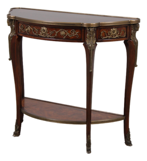 Theodore Alexander 2 Tier Rams Head Demilune Console