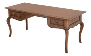 Baker Furniture French Provincial Style Walnut Desk