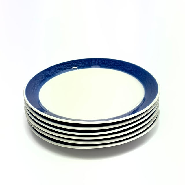 Bring timeless Swedish elegance to your tabletop with this beautiful set of vintage Koka Blå (Cook Blue) plates. Designed...