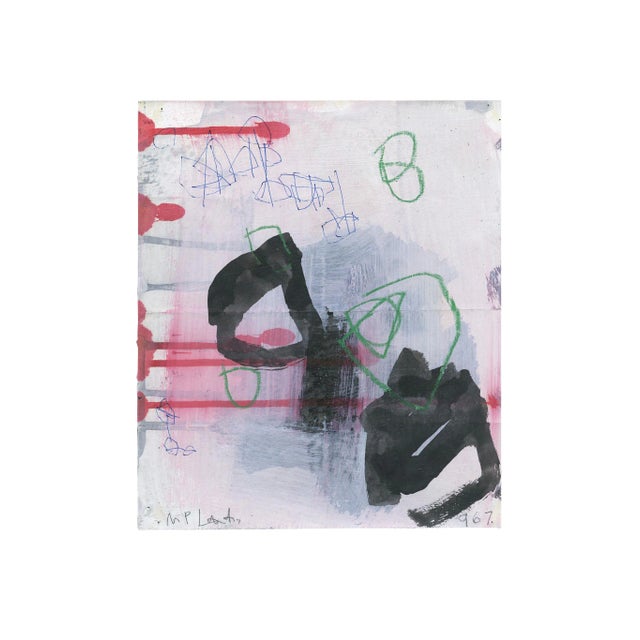 "Wd967" Abstract Work on Paper by M. P. Landis - Warehouse Drawing Series For Sale