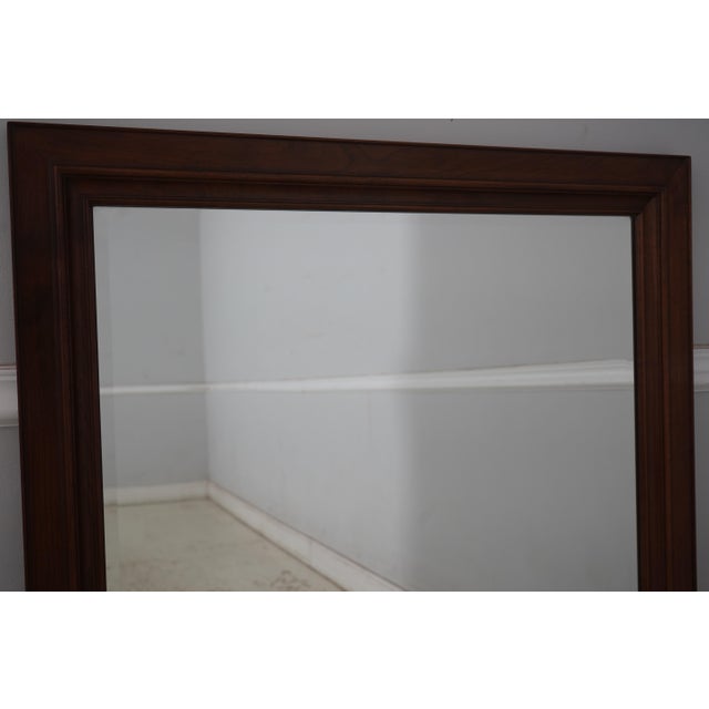 Traditional Stickley Cherry Rectangular Dresser Mirror For Sale - Image 3 of 8