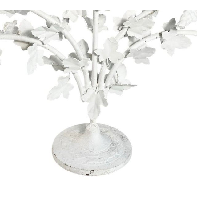 Vintage Tole Vine and Grape Motif Five Arm Candelabra For Sale - Image 4 of 4