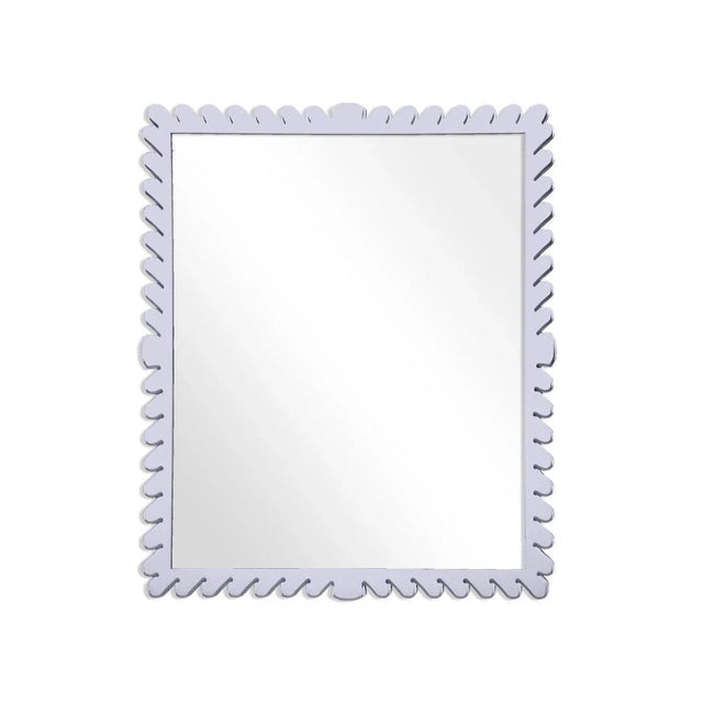 Contemporary Fleur Home Garden District Coquette Rectangle Mirror in Spring Iris, 30x42 For Sale - Image 3 of 3