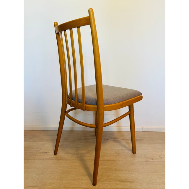Wood Vintage Dining Chair from Ton, Czechoslovakia, 1960s For Sale - Image 7 of 13