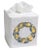 Contemporary French Country Lemon Wreath Tissue Box Cover For Sale - Image 3 of 6