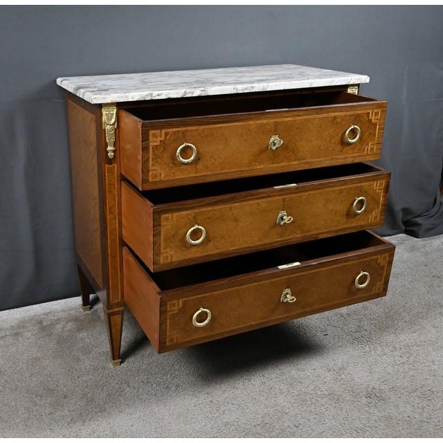 Small Louis XVI Chest of Drawers, 1940s For Sale - Image 18 of 18