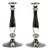 Antique Vienna Silver Biedermeier Candleholders from Christian Sander, 1839, Set of 2 For Sale