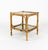 Gold Mid-Century Side Tables in Rattan, Bamboo and Smoked Glass, Italy, 1970s, Set of 2 For Sale - Image 8 of 15