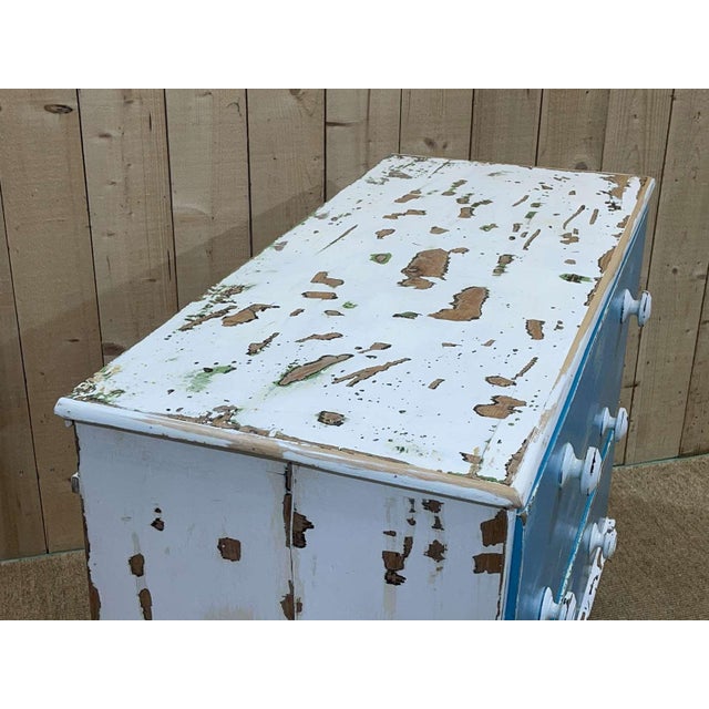 Wood Victorian Dresser in Painted Fir For Sale - Image 7 of 16
