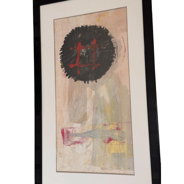 Late 20th Century Original Painting by Roberto De La Renta, Signed & Framed For Sale - Image 11 of 12
