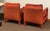 Milo Baughman 1970s Milo Baughman Red Parsons Armchairs – a Pair For Sale - Image 4 of 12
