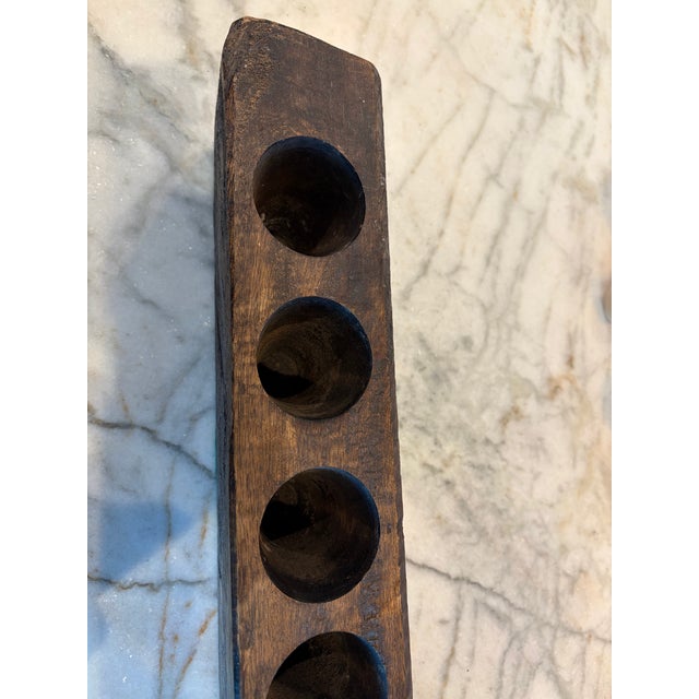 19th Century Antique Wooden Sugar Mold With 12 Cavities For Sale - Image 5 of 10