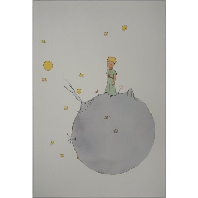 Antoine De Saint-Exupery, Le Petit Prince sur l'astéroïde, Lithograph For Sale - Image 5 of 6