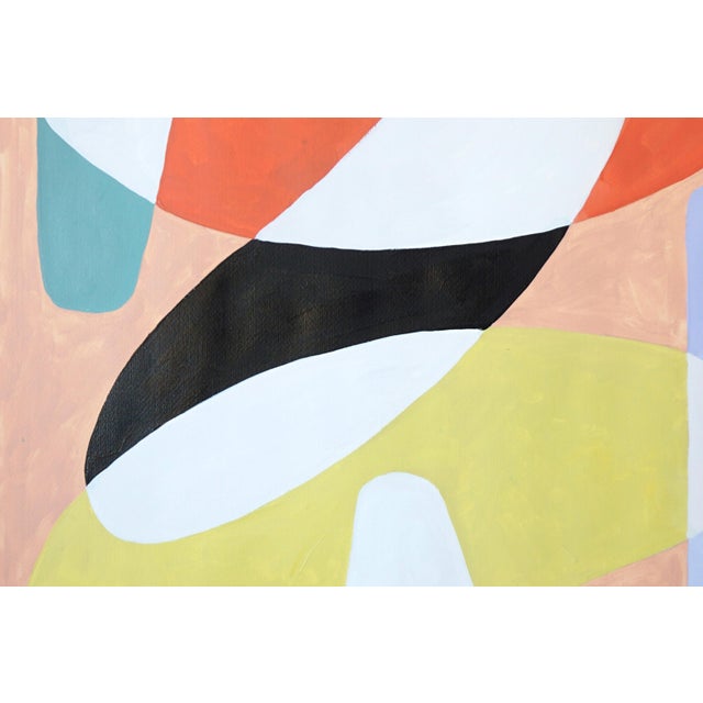 Orange 2026, Mid Century Modern Style Painting in Vivid Tones, For Sale - Image 8 of 8