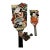 Vintage Japanese Hagoita Paddle Set 24” & 14.5” Kabuki Geisha Textile Hanetsuki For Sale
