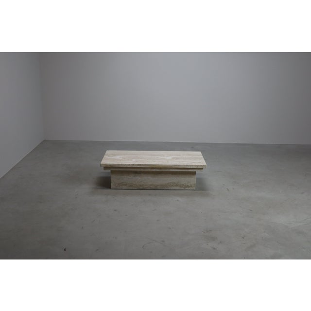 Vintage Travertine Coffee Table, Italy, 1970s For Sale - Image 12 of 18